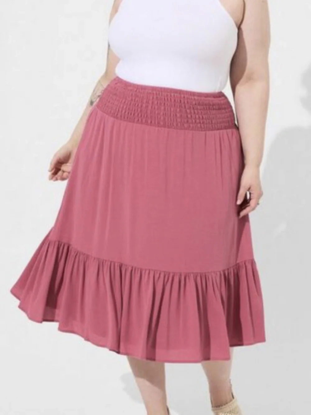 Torrid Pink Skirt - Picture 1 of 4